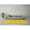 thumbnail image 3 of Ahgly Company Machine Washable Indoor Rectangle Oriental Yellow Industrial Area Rugs, 7' x 9', 3 of 4
