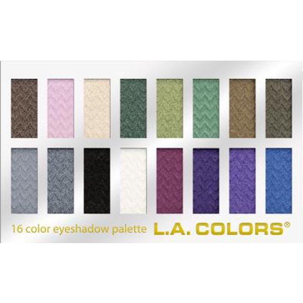 LA COLORS Paleta de sombras de ojos de 16 colores, Smokin', 1.02 onzas (Modelo: C74203TAG)