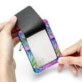 thumbnail image 7 of Square PU Leather Luggage Tags - 2 Pack with Privacy Cover and Stainless Steel Ring - Suitable for Travel, Backpack, Handbag - Suitcase Tags, Travel Tag Flamingo, 7 of 7