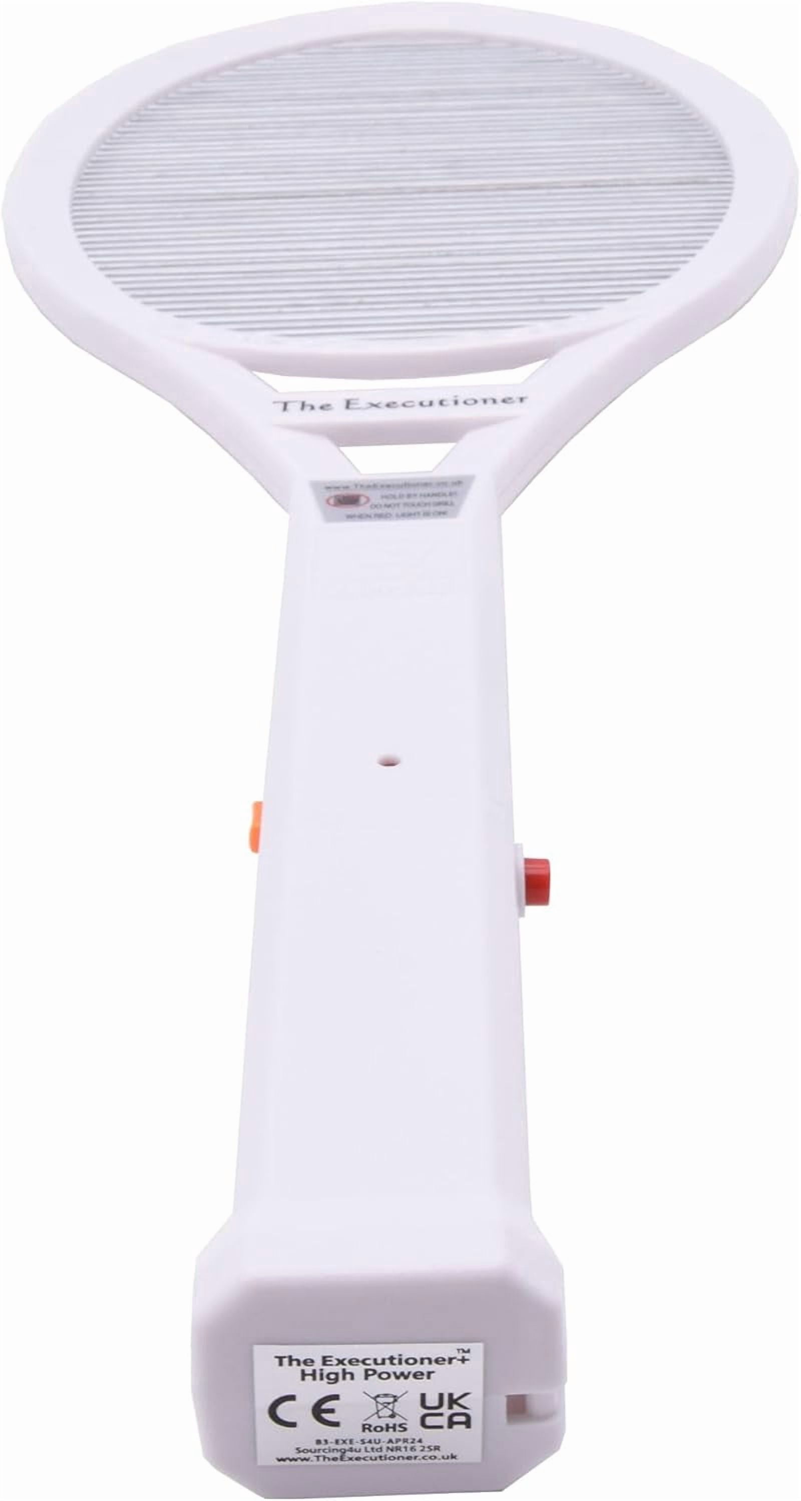 The Executioner White Fly Swatter Racket Bug Zapper, 23 in, with Safety Switch