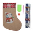 thumbnail image 2 of Medias De Navidad, Herramientas Completas Decorativas Hermosas Calcetines De Navidad Pintura De Diamantes De Imitación Para Manualidades De Bricolaje Para Regalo Para La ANGGREK Otros, 2 of 8