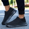 thumbnail image 7 of XIMIN Men's Knit Sock Sneakers Slip-on Walking Shoe Flat Pull-on Workout Lightweight Breathable Trainer Comfortable Fashion Sneakers Tennis Gym Sneakers, 7 of 7