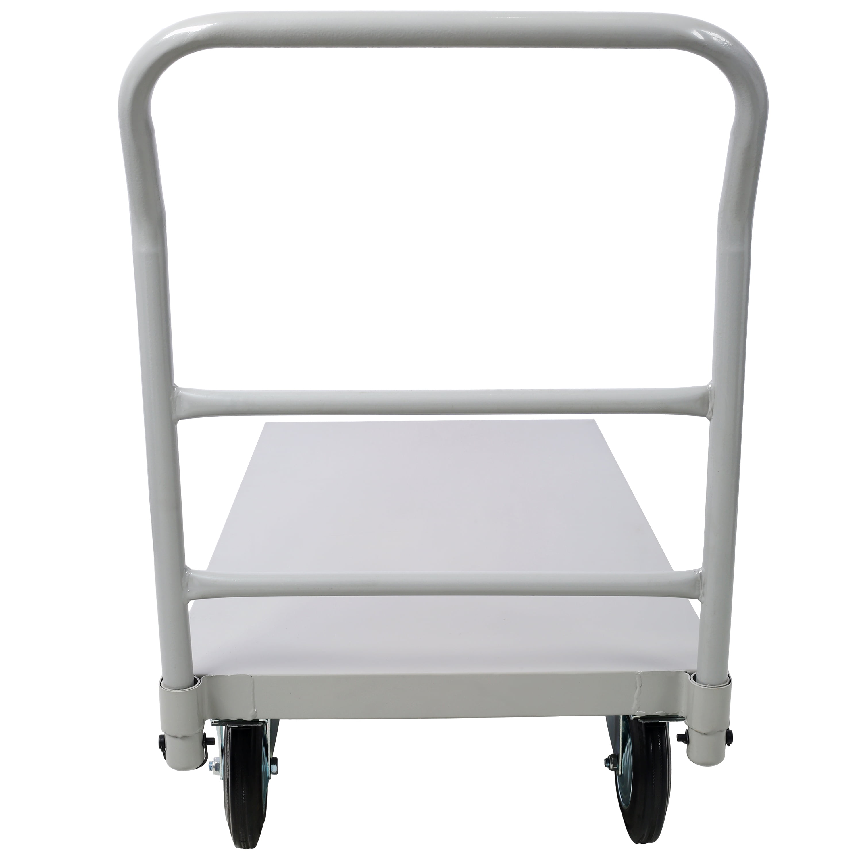 Noaman Heavy Duty Platform Truck 24 x 48 Inch, 2000lb Capacity Industrial Flat Dolly Cart with 8" Wheels, Steel Smooth Deck Hand Truck for Moving, Warehouse, Gray
