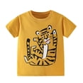 thumbnail image 2 of WRKEKC Boys T-Shirts Short Sleeve Round Neck Print Cotton Casual Summer Daily Soft Lightweight Tee Blouse 2-9 Years, 2 of 9