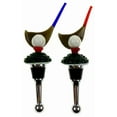 thumbnail image 2 of KLYNE - Golf Club Glass Metal Wine Stopper Decoration Set 3 Artistic Creations Hand Made, 2 of 5