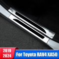 thumbnail image 2 of Cubierta protectora de placa de desgaste de umbral de puerta de coche de acero inoxidable para Toyota RAV4 2019 2020 2021 2022 2023 2024 RAV 4 XA50, accesorios, 2 of 5