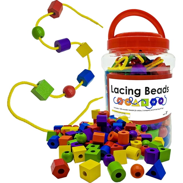 LMC Products Montessori Toys para niños pequeños de 3 años en adelante. Juguetes de motricidad fina para niños de 3 años. Juguetes de terapia ocupacional. Juguete de cordón de cordón de cordón de cuen