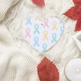 thumbnail image 6 of Car Fragrance Piece Four Pieces Of Fresh Air Lavender Smell Contains Lanyard Plastic Film Wrapped For The Bathroom Bed In The Car Room Cancer Awareness Ribbon Pattern - Soft Multicolor Heart Shape, 6 of 8
