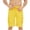 Yellow, variant on WIZUTIZ Mens Swim Trunks Summer Beach Vacation Shorts Drawstring Elastic Waist Solid Color Board Shorts with Pockets