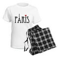 thumbnail image 4 of CafePress - Love Paris With Eiffel Tower And Red Heart Pajamas - Women's Short Sleeve Print T-Shirt and Pants Light Cotton Pajama Set, 4 of 7