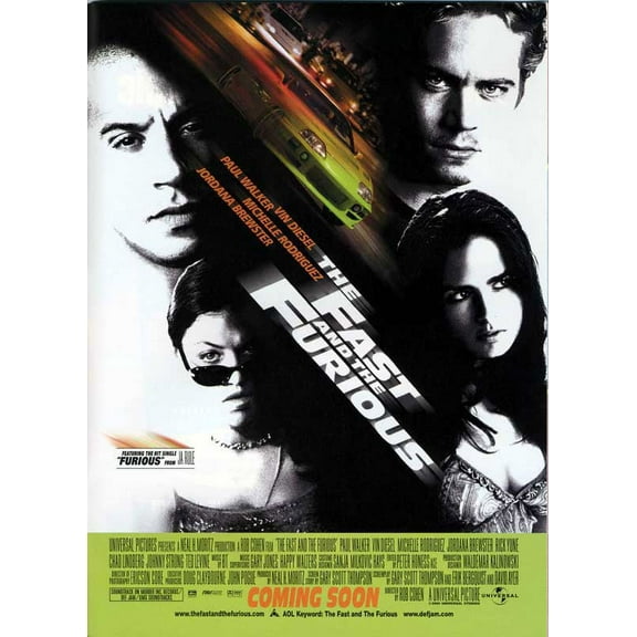 The Fast and the Furious Movie Poster Print (11 x 17) - Item # MOVAJ7532
