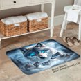 thumbnail image 2 of Spxubz Wolf Family Art Non Slip Flannel Floor Mat For Bathroom Kitchen Bedroom Decor 16x24 Inch, 2 of 5