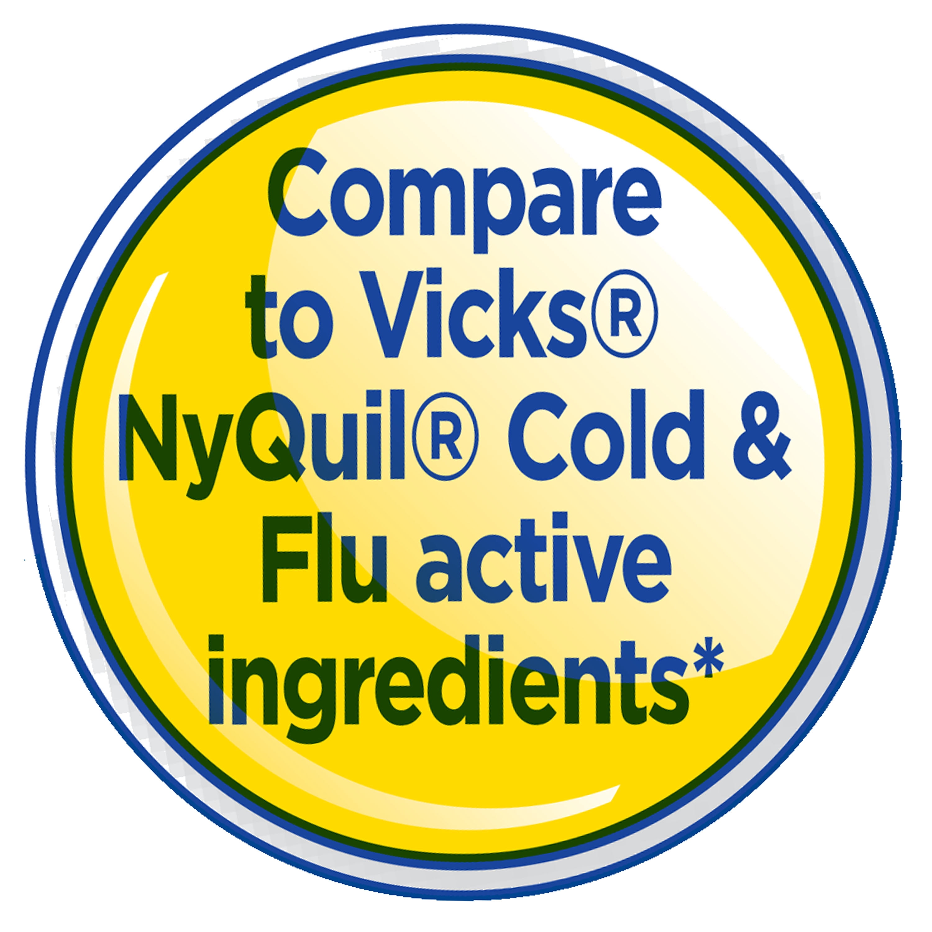 Equate Nighttime Cold and Flu Relief Liquid, Cherry Flavor, 8 fl oz, Compare to Vicks® Nyquil® Cold & Flu Active Ingredients