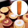 thumbnail image 3 of Envoltorios para cupcakes BLESIY 600 Desechables Color naranja, 3 of 8