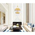 thumbnail image 6 of CWI Lighting Panache 10 Light Down Contemporary Metal Chandelier in Gold, 6 of 6