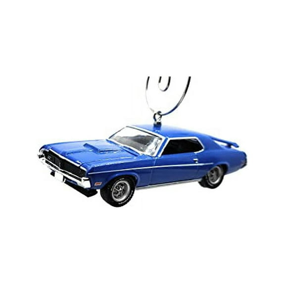 Christmas Ornament for 1969 Mercury Cougar Eliminator Blue