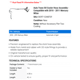 thumbnail image 2 of Auto Trans Oil Cooler Hose Assembly - Compatible with 2010 - 2011 Mercury Milan, 2 of 2
