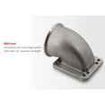 thumbnail image 2 of AJP Distributors Performance Upgrade Universal 3.5" Inch / 88.9mm V-Band To T3 T4 Turbo Charger Flange Mild Steel 90 Degree Elbow Angle Exhaust Header Manifold Conversion Adapter Adaptor Cast Vband, 2 of 4