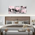 thumbnail image 4 of Hieng Pink Grey Canvas Wall Art for Living Room Modern Stripes Decor Abstract Office Painting Pictures Artwork for Room Posters （Only canvas）, 4 of 6
