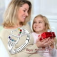 thumbnail image 6 of Personalized Mothers Rings with Names Custom 2-8 Simulated Birthstones Mother's Day Rings Custom Love Heart Family Rings for Women Birthday Mothers Day, 6 of 6