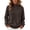 Brown, variant on Women's Knit Sweater, Mock Neck Pullover Soft Loose Fit Long Sleeve Fall Winter Basic Layering Top Beige Size L
