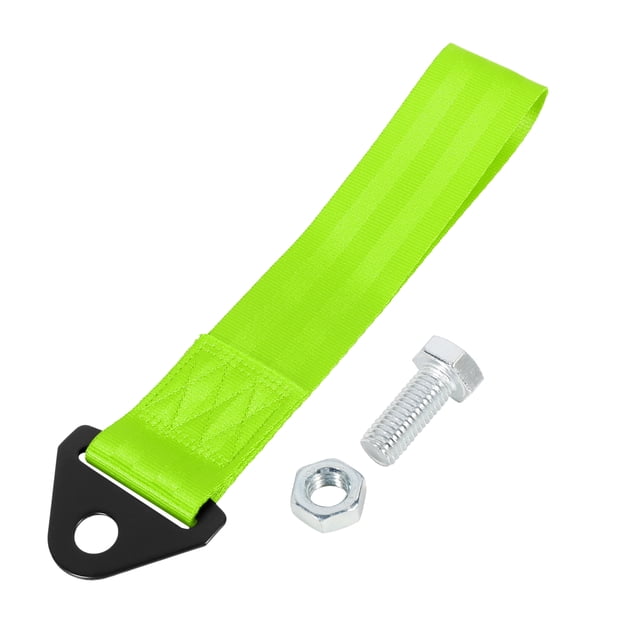 Fluorescente Verde Auto Coche Remolcar Remolque Gancho Parachoque Remolque Cinturón Correa