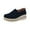 Blue, variant on NOKIO Women's Suede Platform Loafers Breathable Platform Sneakers for Women Wedge Penny Loafers Slip-On Women's High Heeled Casual Shoes Slip On Shoes Comfortable Casual Shoes Loafers