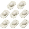 thumbnail image 1 of 8 Pcs Self-Adhesive Swivel Casters Furniture Casters Storage Box Pulley Transfer Ball Casters for Trash Can (Plastic) Toy Various Storage Boxes, 1 of 5