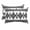 Black, Charcoal, Silver, White, variant on Indigo Blue Boho Southwestern Outdoor Pillows for Chaise Lounge Chair Waterproof Lumbar Pillows with Insert&Strap Beach Headrest Pillow Vintage Ethnic Tribes Zigzag Tile Pool Pillow 11"x16"
