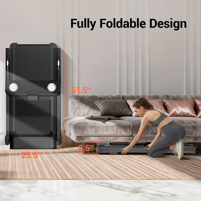 ROBORE 20% Maunal Incline Treadmill, Foldable Home Treadmill with Quiet 3.5 HP Motor, 400LBS Capacity Workout
