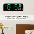 thumbnail image 2 of LED Digital Clock With Memory Backup, Large Numbers, Adjustable Brightness, Ideal For Bedroom  Office, 2 of 6