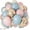 Dusty Blue Pink, variant on 60 Pcs 12 Inch Double Stuffed Red, Matte Black & White Balloons with Metallic Silver Balloons, for Halloween, Vampire, Prom, New Year, Race Car and Poker Card Themed Party Decorations