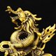 thumbnail image 3 of Xiao Hua Estatua de dragón de latón Feng Shui chino, escultura para decoración del hogar, oficina, mesa, adornos para riqueza y éxito, regalos de buena suerte, estilo C, grande, 3 of 5