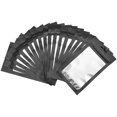 thumbnail image 1 of 100 Uds. Bolsas resellables a prueba de olores, 7*10cm/3*4 pulgadas bolsas de papel de aluminio reutilizables bolsa plana para almacenamiento de alimentos para favores de fiesta, negro esquí esquí Gafas de esquí, 1 of 5