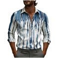 thumbnail image 1 of Eres Más Que una Camisa de Puntuación de Prueba Impresión Casual de Manga Larga Botón de Cuello en V Top Mens Camisas de Manga Larga Casual Elegante, 1 of 7