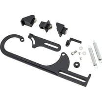 Carburetor Throttle Cable Bracket Kit W/ Return Springs, Black