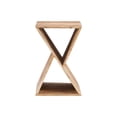 thumbnail image 3 of Linon Perkins Wood Triangle Side Table in Natural, 3 of 15