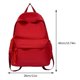 thumbnail image 5 of Mochila Escolar para Estudiantes Bolso Hombro Mujer Nailon Color Sólido Informal Gran Capacidad Suave Deporte Al Aire Libre, 5 of 5
