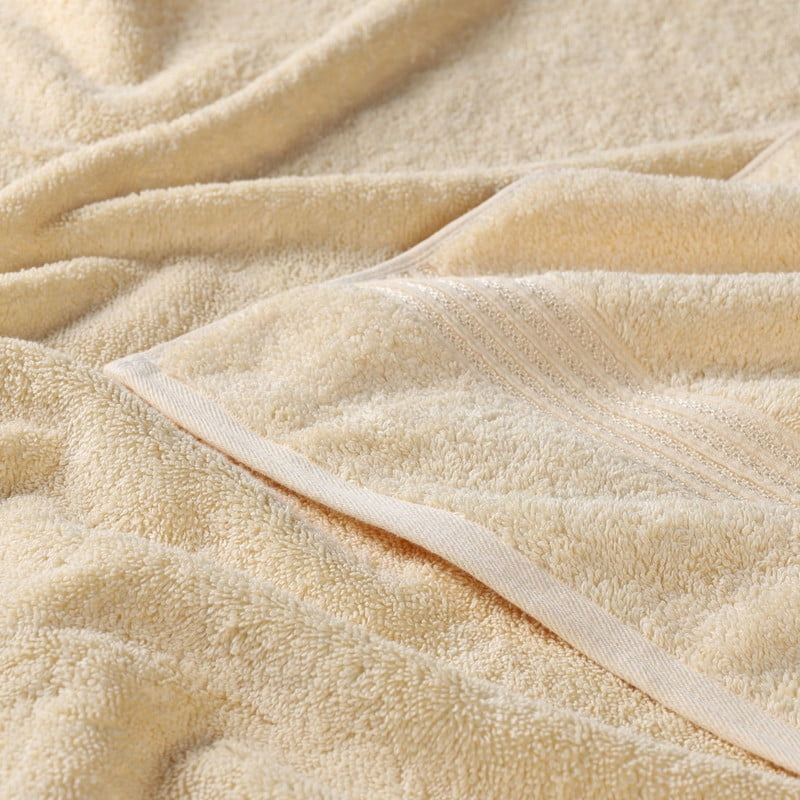 Superior Egyptian Cotton Absorbent Canary Bath Towel Set of 2