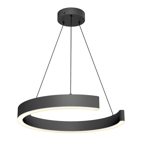 Artika Vance LED Modern Pendant Light Matte Black