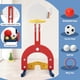thumbnail image 4 of ChaoLink Juego 7 en 1 de tobogán y columpio para niños pequeños, escalador con tobogán independiente con columpio ajustable y aro de baloncesto, juego de fútbol, 4 of 7