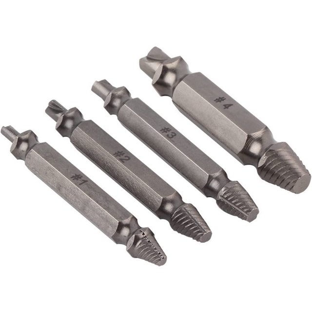 Juego de 4 extractores de tornillos rotos y dañados - Kit de fácil fijación Sailing Electrónica
