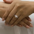thumbnail image 2 of Jewelegant 2 Ct Heart Shaped Moissanite Engagement Ring - Moissanite Wedding Ring, 2 of 6