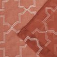 thumbnail image 4 of Embroidered Sheer Two Panel Curtains, 52" x 84", Rust by Blue Nile Mills, 4 of 5