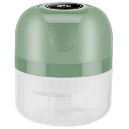 

100Ml Electric Garlic Masher Chili Meat Cutter Kitchen Gadget Green