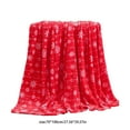 thumbnail image 3 of Vrorvz Christmas Decorative Blanket Fleece Throw Soft Warm Breathable Cozy Blanket for Sofa Bedroom Gift Idea for Women 27.6x39.4in Red, 3 of 6