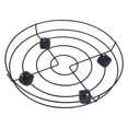 thumbnail image 2 of Flower Pot Stand with Swivel Casters Round Flower Pot Rack for Indoor Large Pots 40cm, 2 of 8