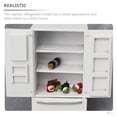 thumbnail image 5 of Miniature Refrigerator Micro Landscape Prop Wood Furniture Decor Dolly House Freezer, 5 of 5