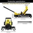 thumbnail image 5 of POVANLI  2.25T Hydraulic Floor Jack Combo With 3T Jack Stands/Tire Repair kit,Floor Jack Lifting Range 3.35"-14.17",4960 LB Capacity,Double Locking Pins(Yellow+Black), 5 of 8