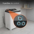 thumbnail image 4 of White Westinghouse Lavadora doble tina  11 kg  WWXCTT11703BK  Gabinete en polipropileno  4 niveles de agua  3 perillas de control  Bajo consumo de energía  Ahorro de agua, 4 of 9